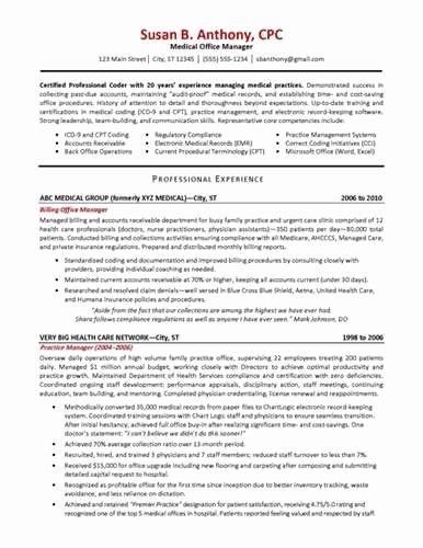 Medical Office Manager Resume Examples source