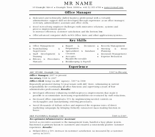 Medical Office Manager Resume – Mkmafo