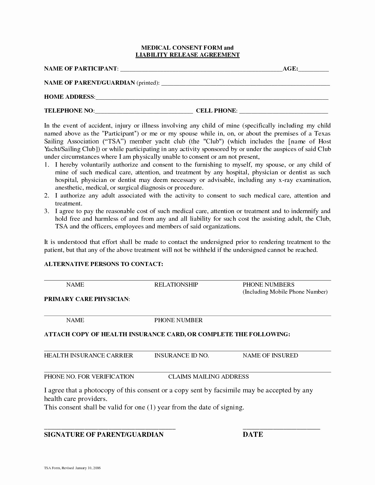 Medical Record Release form Template