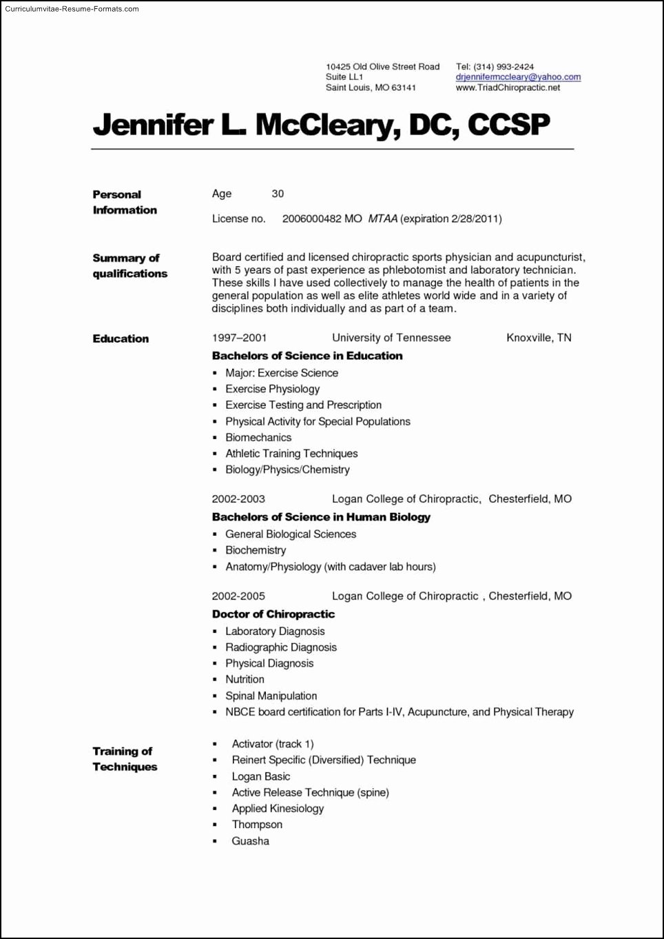 medical school resume template