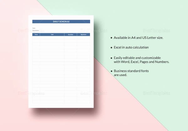 Medication Schedule Template 14 Free Word Excel Pdf