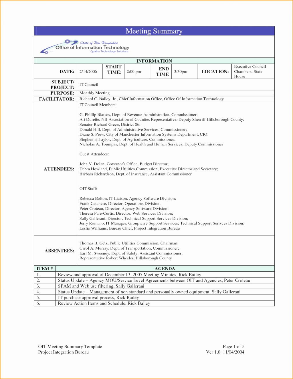 Meeting Minutes Template for Word Doc Free Agenda