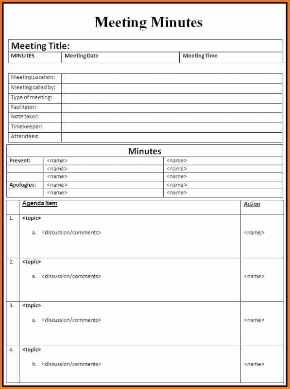 Meeting Notes Template