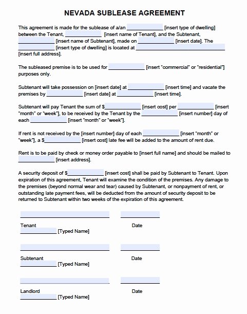 Mercial Lease Agreement Template Word