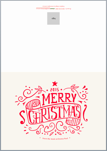 Merry and Bright Free Christmas Card Template for 2015