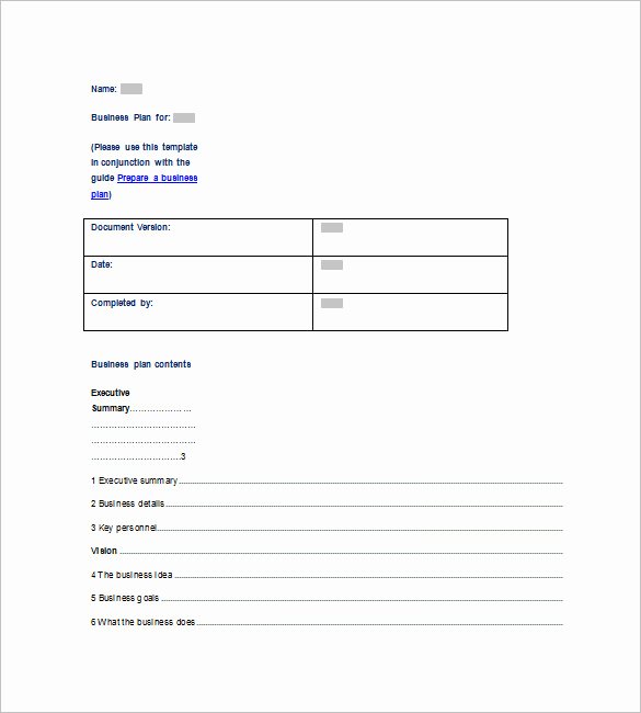 Microsoft Business Plan Template 17 Free Example