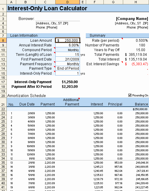 Microsoft Excel Amortization Schedule Template How to