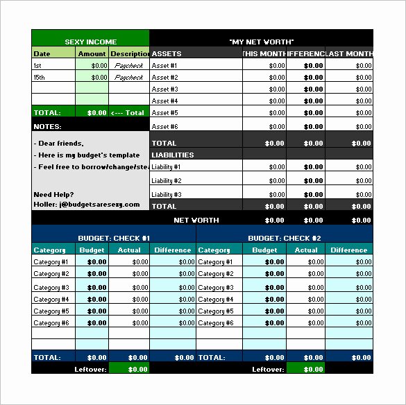 Microsoft Excel Bud Template Free Download Bud