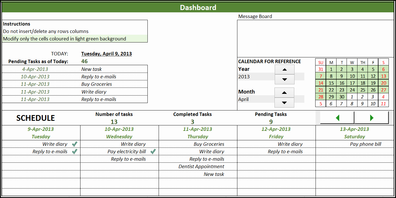 Microsoft Excel Project Management Templates Free Excel