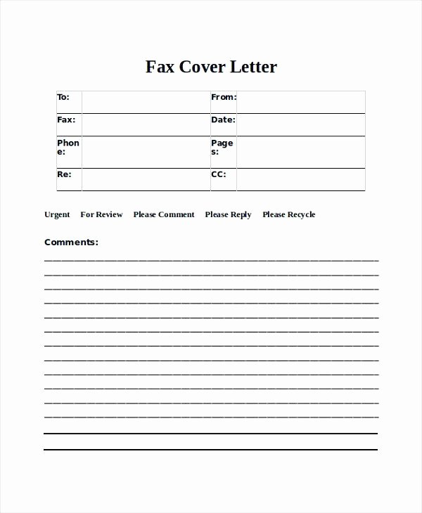 Microsoft Fice 2010 Fax Cover Sheet Template