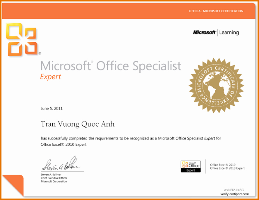 Microsoft Office Certificate Templatereference Letters