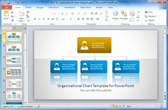 Microsoft Powerpoint org Chart Template Briskifo