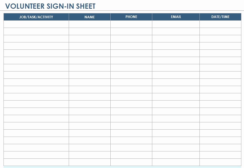 Microsoft Publisher Sign Up Sheet Template Full Version