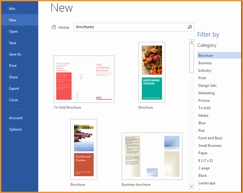 Microsoft Word Brochure Template