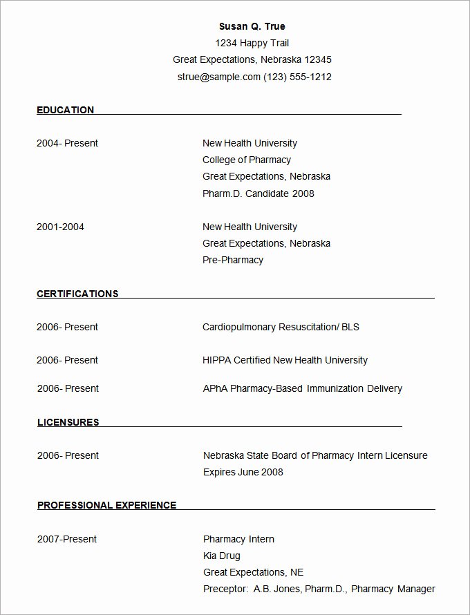 best resume templates word