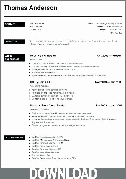Microsoft Word Resume Templates 2007 Sample format