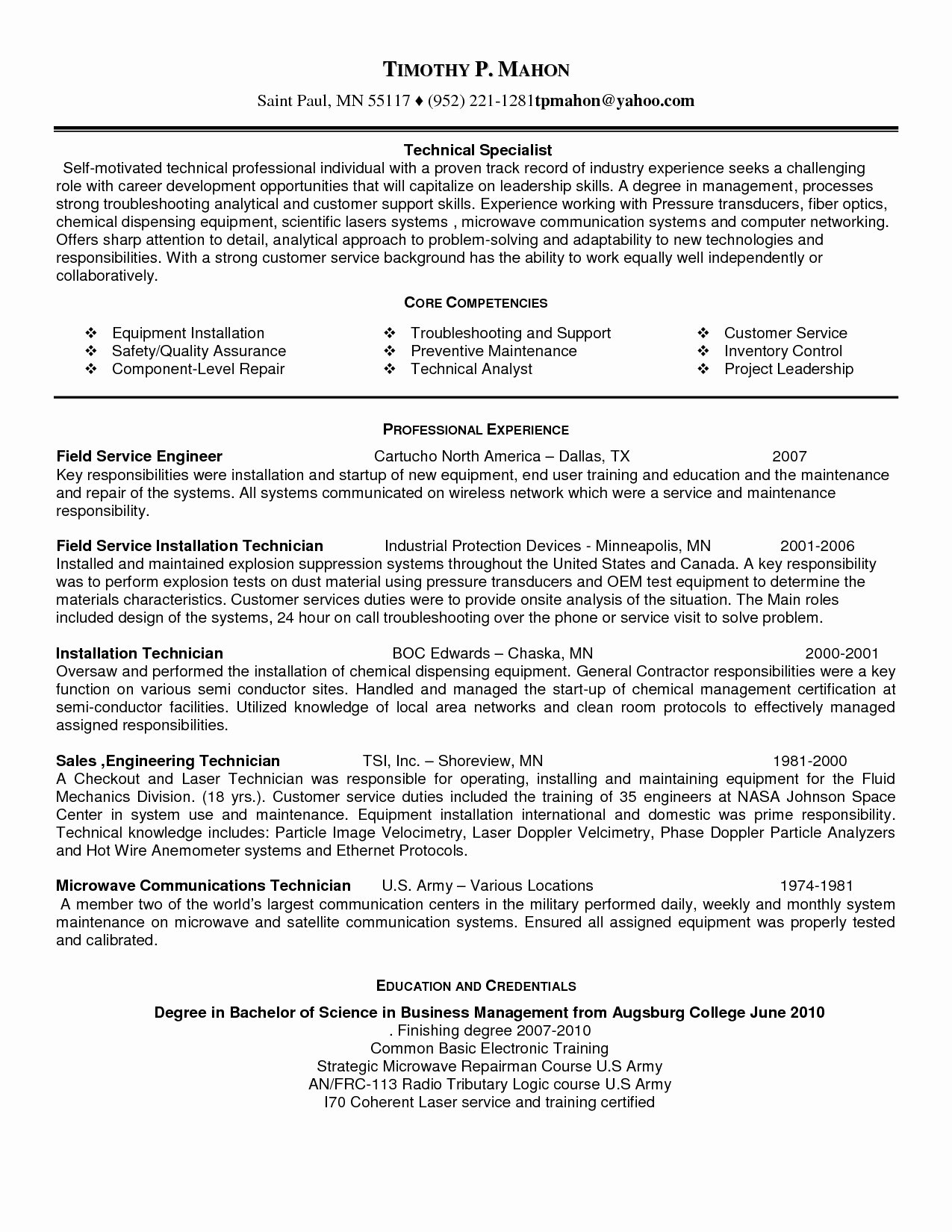 Military Resume Examples Awesome Military Resume Template
