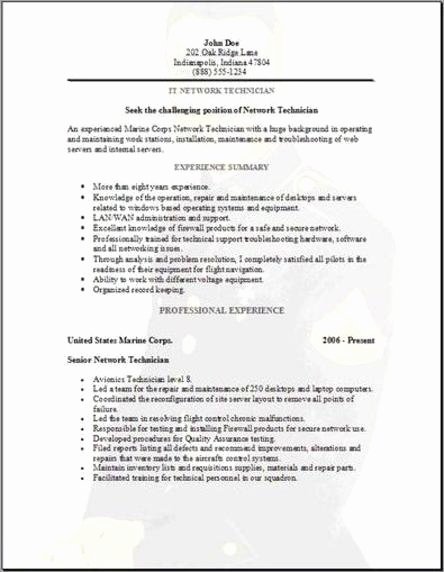 Military Resume Occupational Examples Samples Free Edit