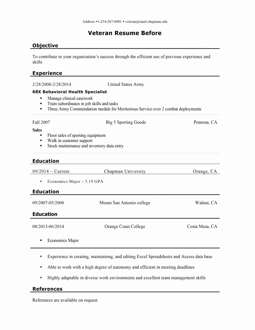 Military to Civilian Resume Builder Picture