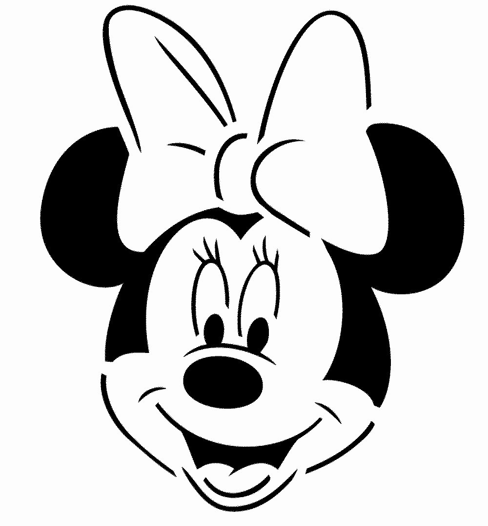 Minnie Mouse Face Printable thekindproject