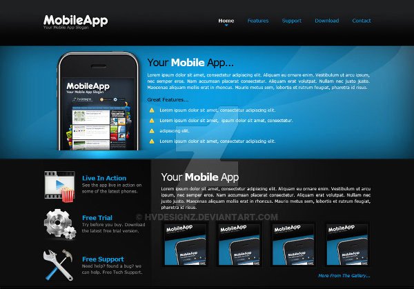Mobile App Templates