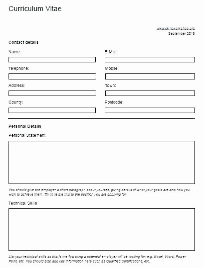 Mobile Resume Builder Free Printable Template Blank format