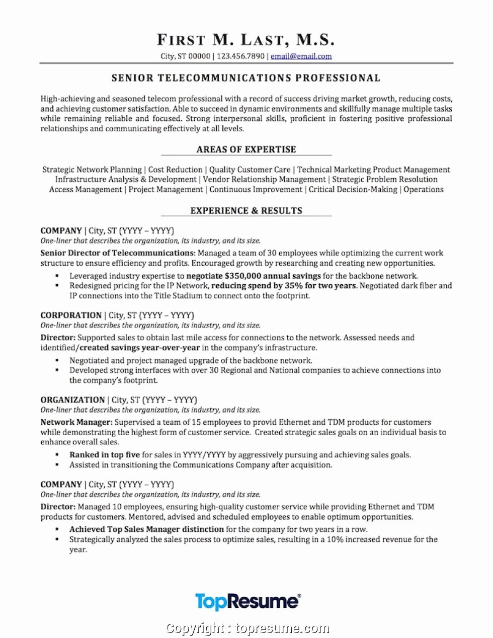 Areas Of Expertise Resume – Letter Example Template