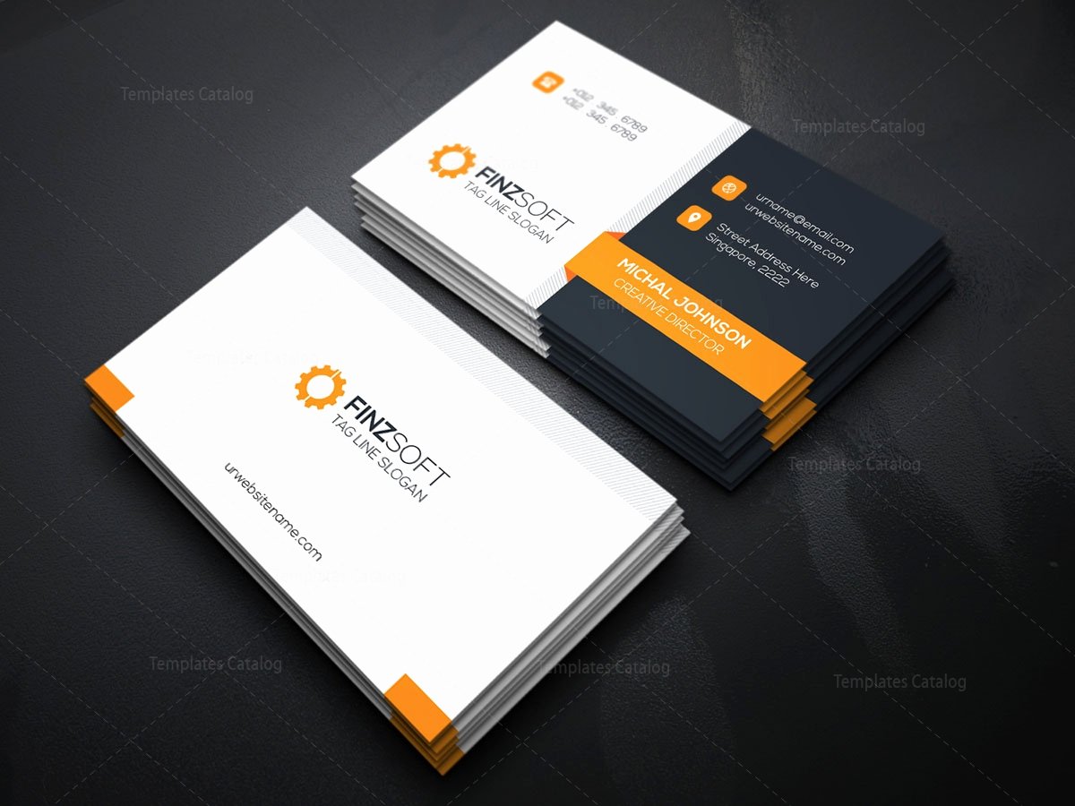 Modern Business Card Design Template Template Catalog