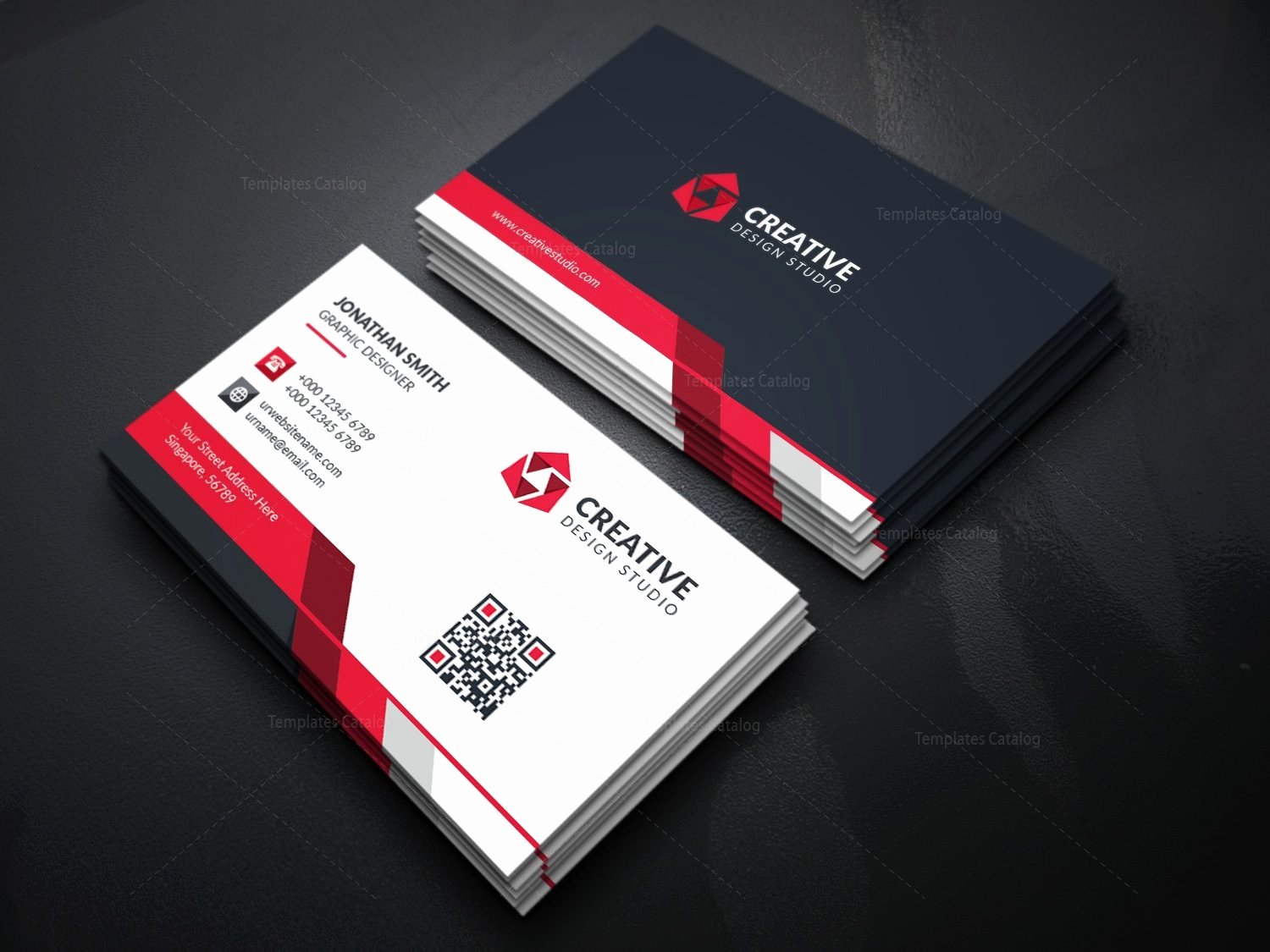 Modern Business Card Template with Creative Design