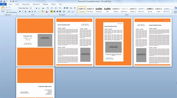 Modern Proposal Template for Microsoft Word