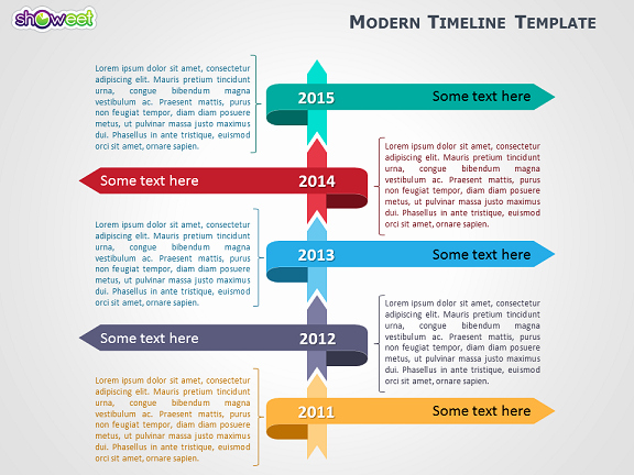 Modern Timeline Template for Powerpoint