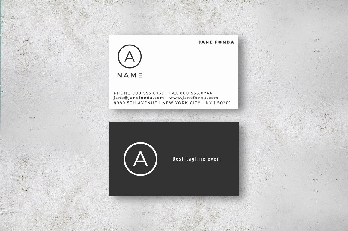 modern u s sized business cards indesign template