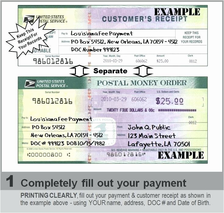 usps moneygram receipt example