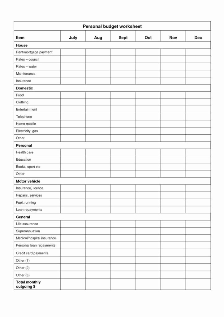 Monthly Bud Planner Template Free Monthly Bills