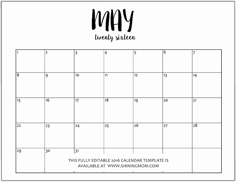Monthly Planner Calendar Template Printable Calendar 2015