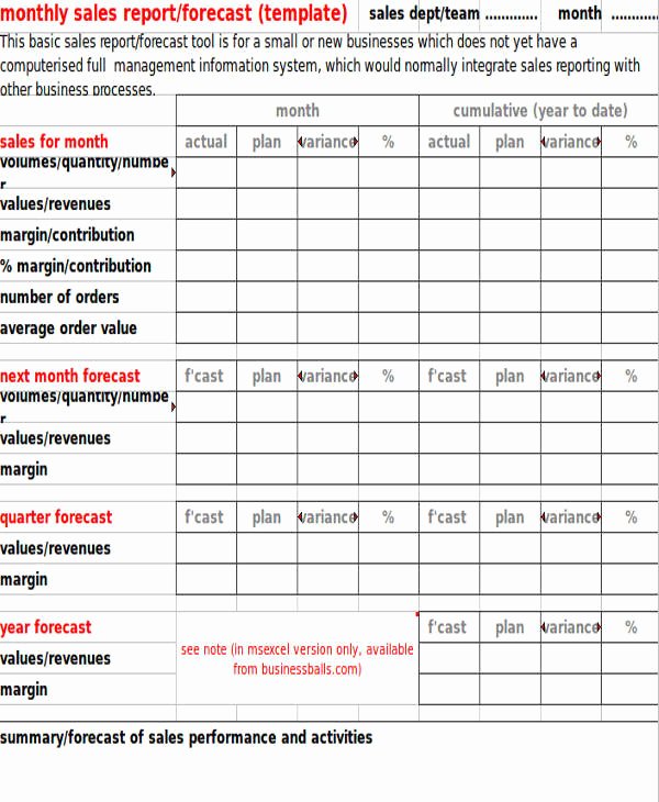 Monthly Sales Plan Templates 11 Free Word Pdf format