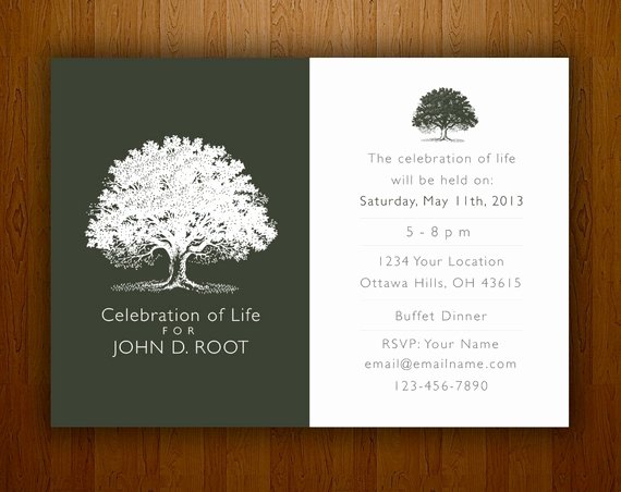 Mourning Card for Memorial Funeral Announcements or Invites