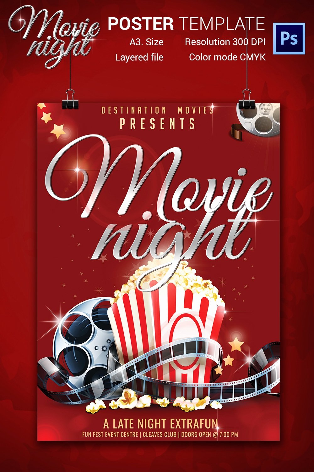 Movie Night Flyer Template 25 Free Jpg Psd format