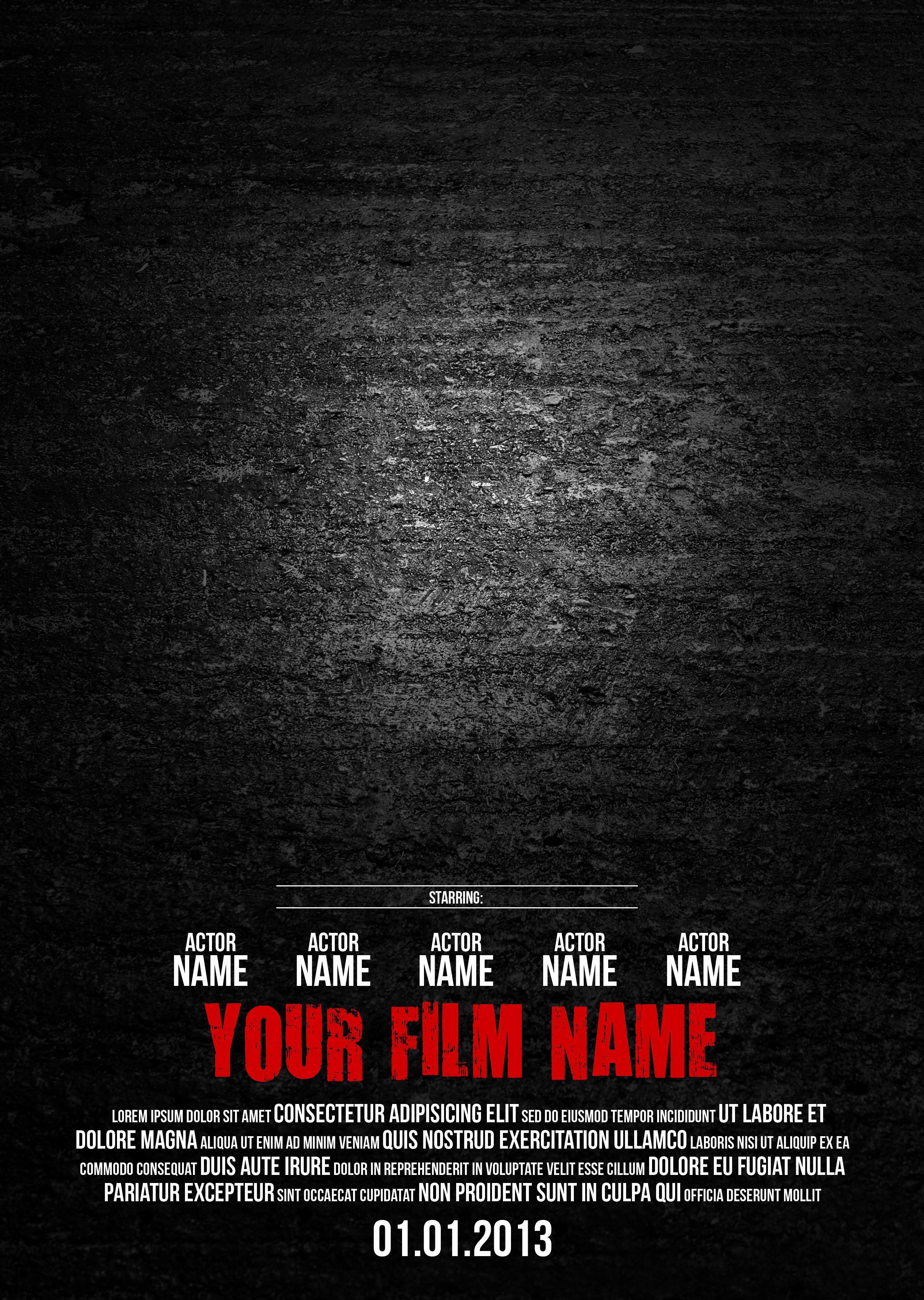 Movie Poster Template Psd Templates Station