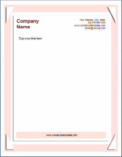 business letterhead templates