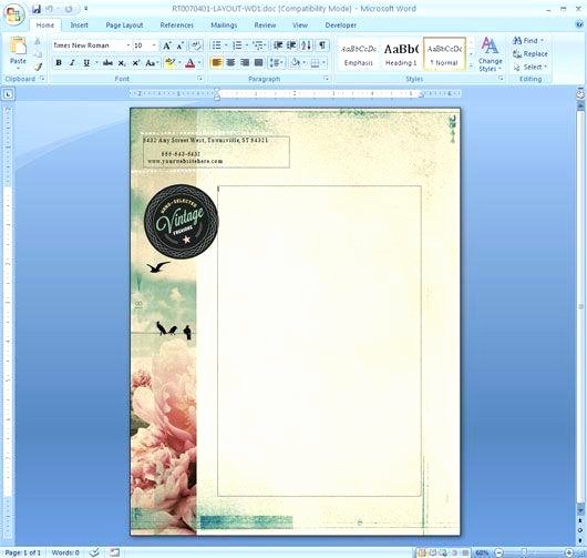 ms word cover page templates