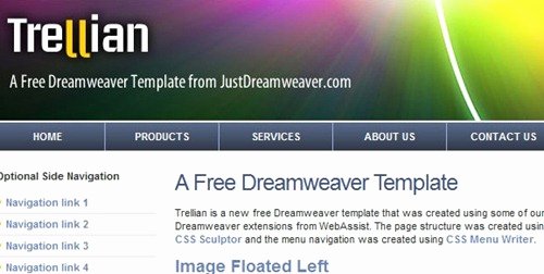 Muddassir Khanani 30 Best Free Dreamweaver Templates