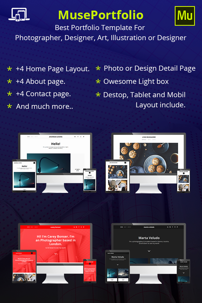 museportfolio muse template