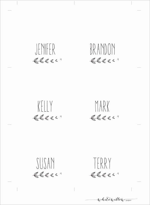 Name Card Template – 16 Free Sample Example format