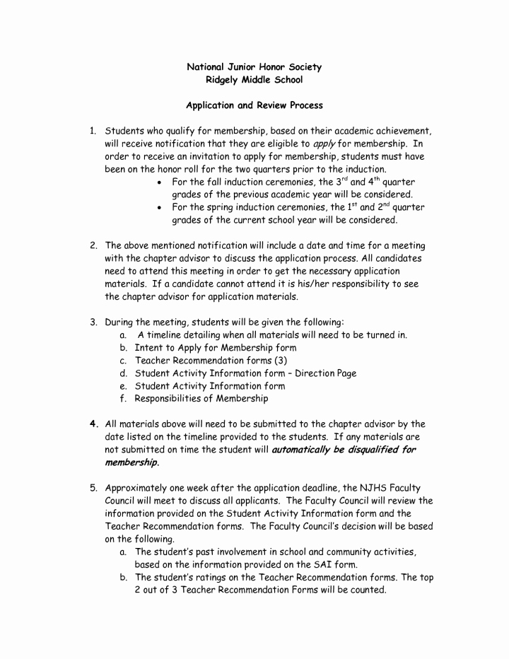 examples of national honor society essays