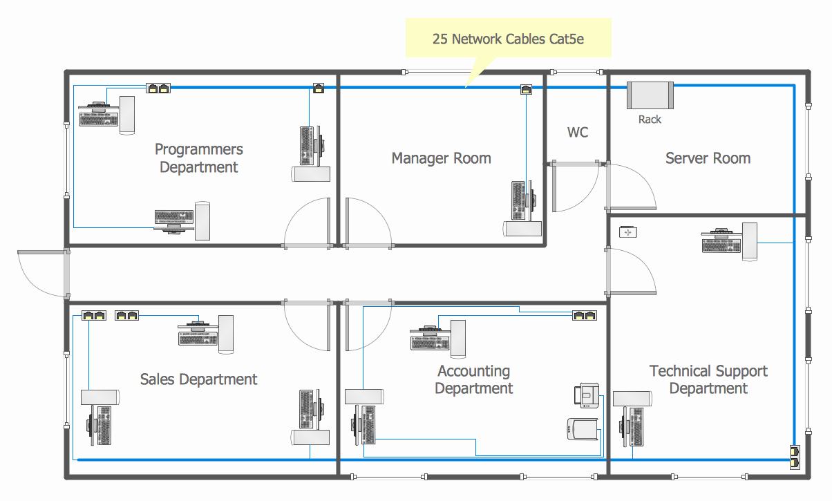 Network Layout Floor Plans solution