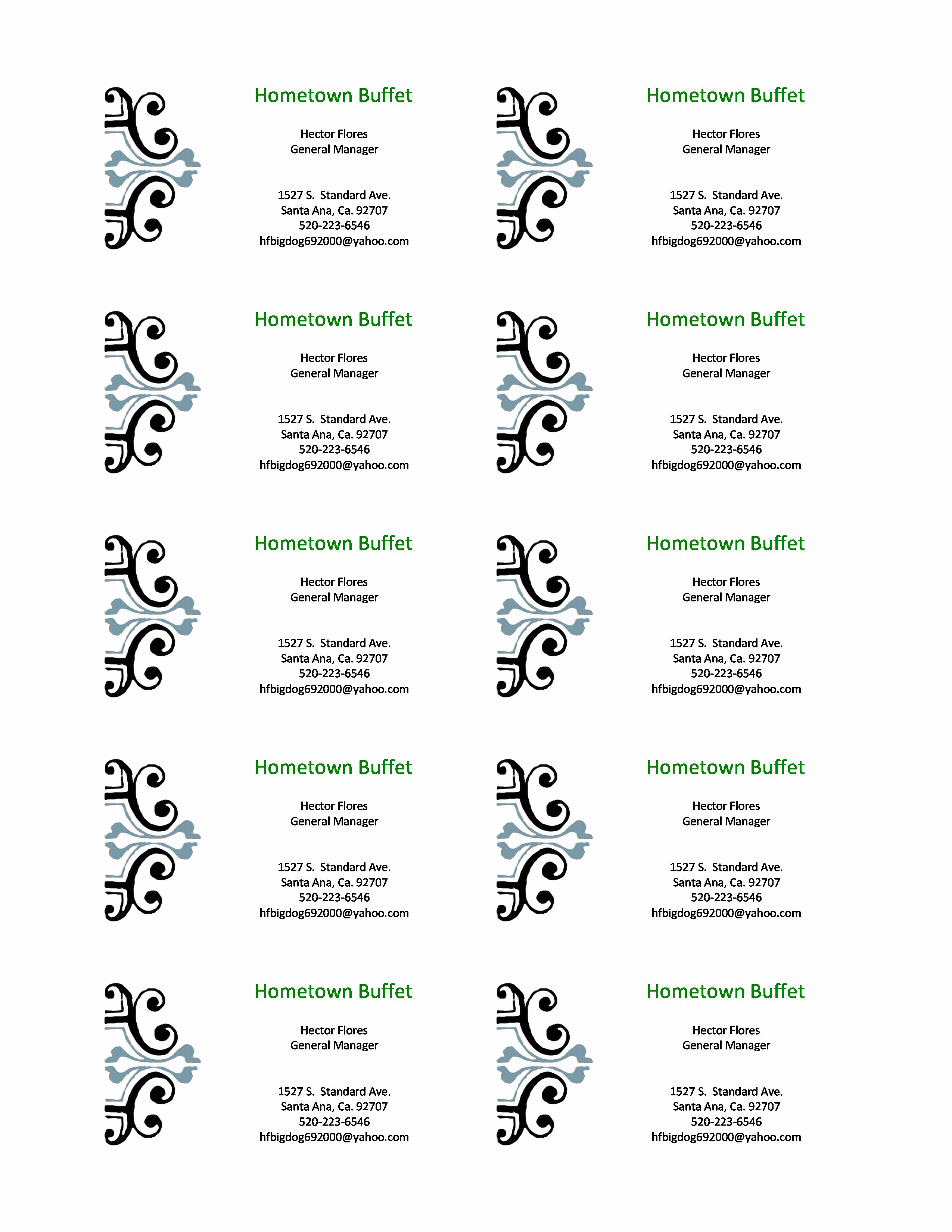 New Free Printable Business Cards