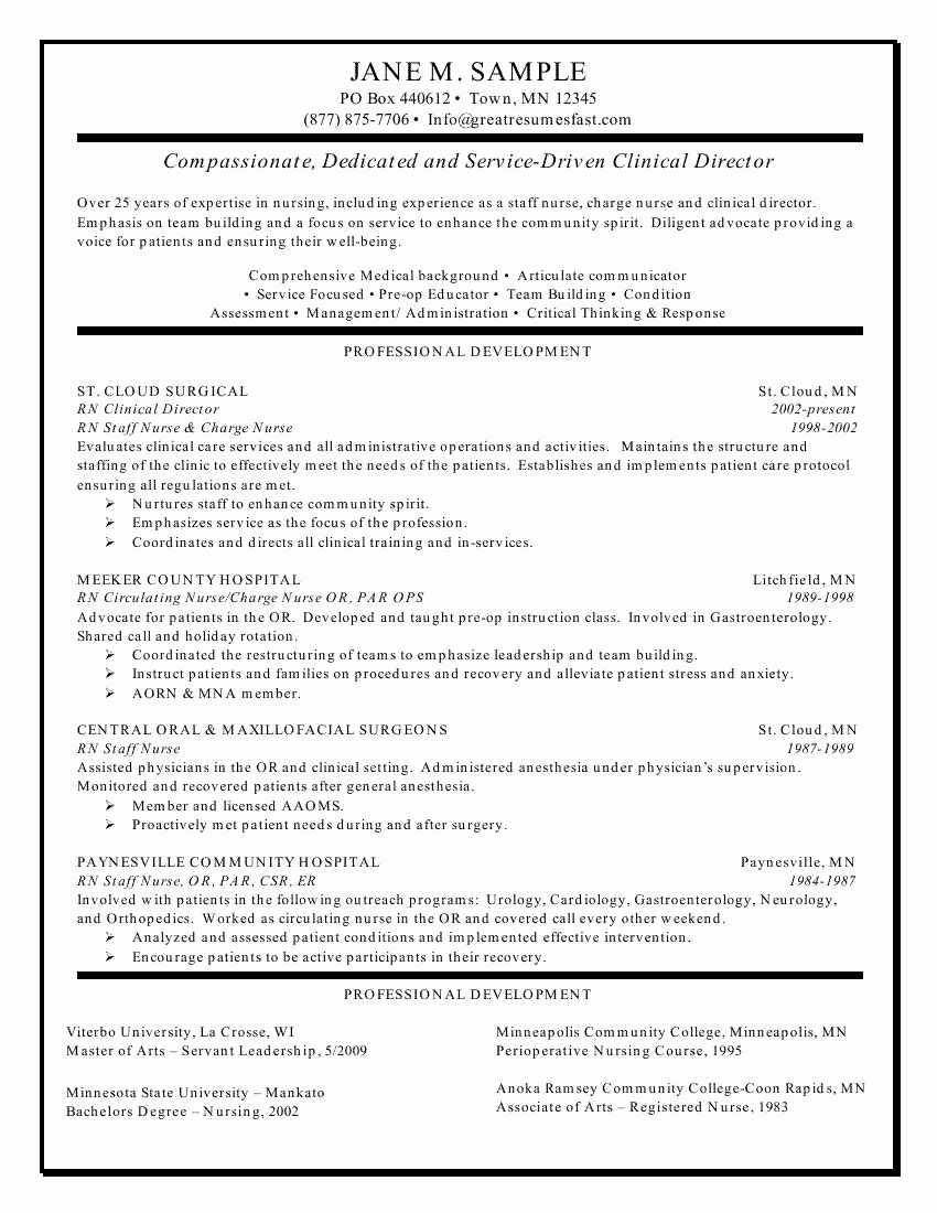 New Graduate Nurse Resume Sample – Perfect Resume format