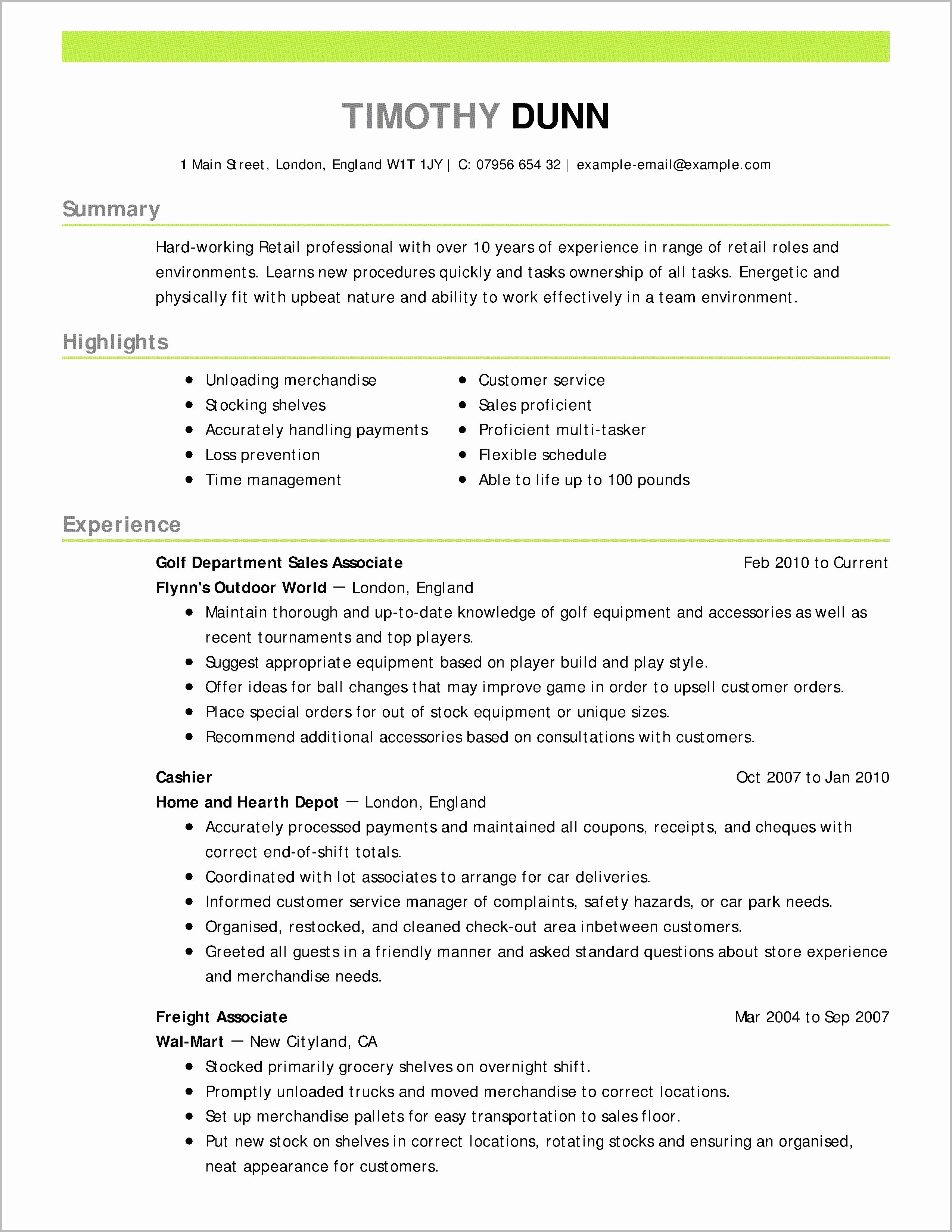 resume-example-for-work-experience-intern-technician-qwikresume