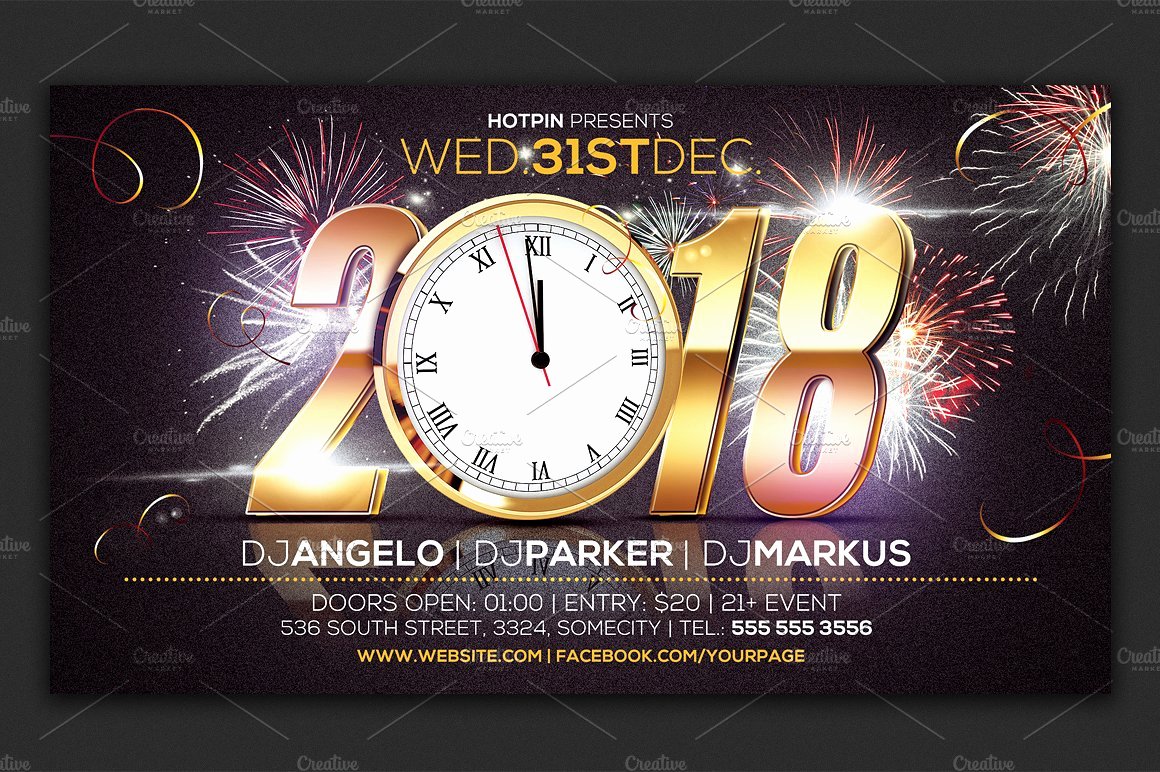 New Year Eve Party Flyer Template Flyer Templates